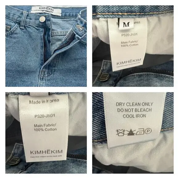 Kimhekim My Uniform Denim Shorts Size M - Picture 4 of 7